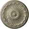 Ekena Millwork Flower Spiral Ceiling Medallion (Fits Canopies up to 2"), 12 1/4"OD x 2 1/4"P, Castle Stone Crackle CM12FLCSC - alternate 1